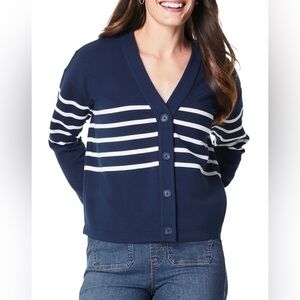 SPANX AirEssentials® Stripe Small Cardigan – NWT